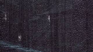 Real Heavy Rain Sound on Forest Stream to Help Sleep Soundly 99%