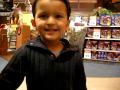 Rahil In Times Square Toys R Us With Dinosaur 30 May 2009