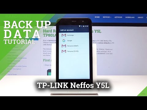 How to Enable Google Backup in TP-LINK Neffos Y5L - Backup Data