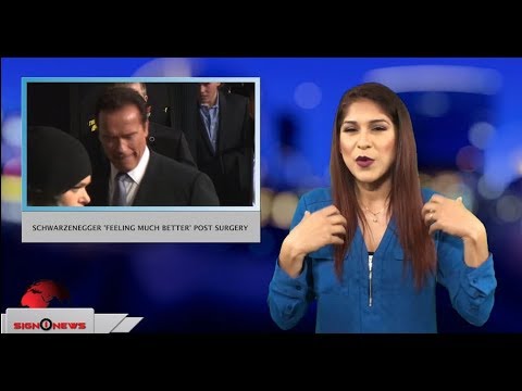 Schwarzenegger says he’s feeling much better after heart surgery (ASL - 4.13.18)