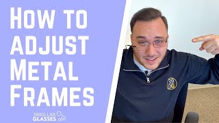 How to Adjust Metal Glasses | How to Adjust Glasses at Home