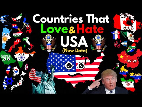 Countries That Love/Hate USA (NEW DATA)