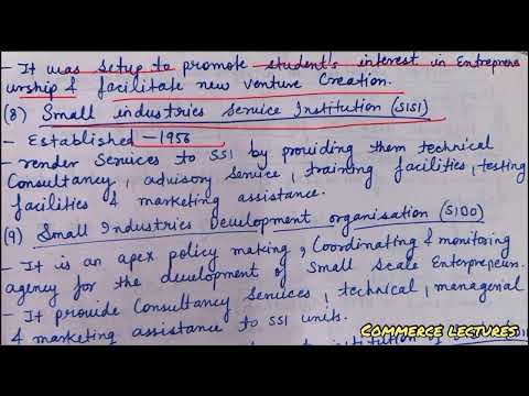 Institutions involved in entrepreneurship development programme class 11 entrepreneurship notes