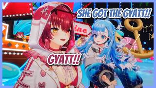 Kobo Teaches Marine the Correct Way to Say “GYATT”〖hololive〗