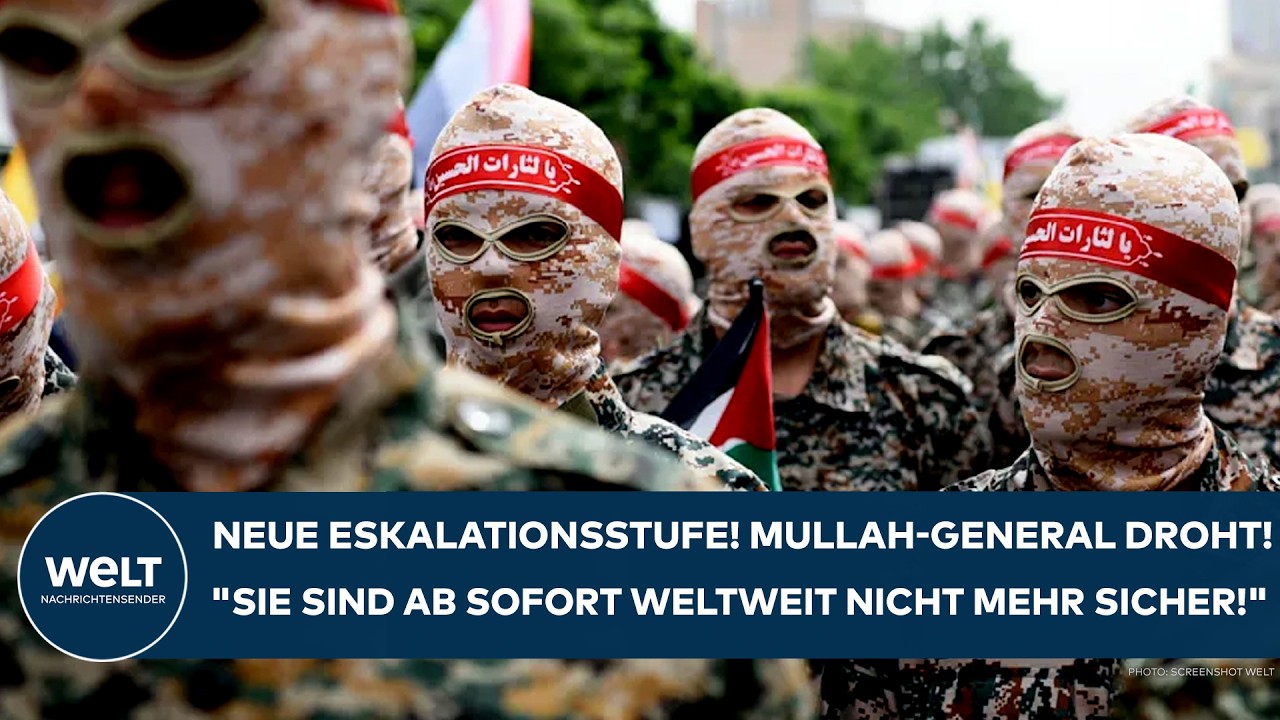 IRAN: Neue Eskalationsstufe! Mullah-General droht! "Sie sind ab sofort weltweit nicht mehr sicher"