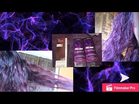 How to dye your hair purple at home - HiColor and Age...