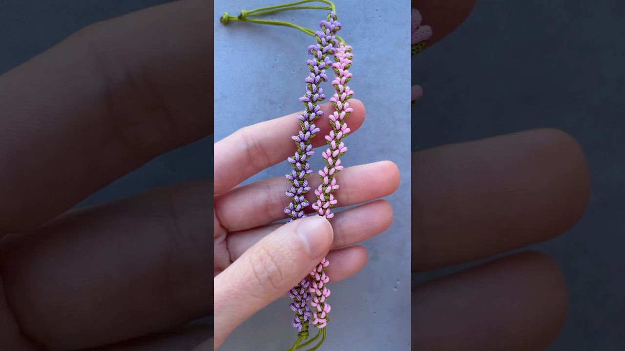 Lilac Flower Bracelet #diy #macrame #bracelet