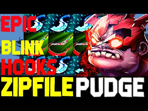 OMG!! ZIPFILE BLINK HOOKS PUDGE! Epic Pudge Game | Dota 2 Pudge Highlights