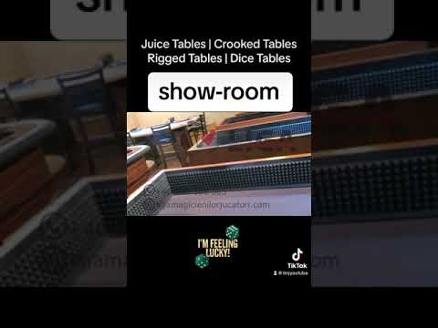 Showroom with Juice Tables | Crooked Dice Tables | Craps Tables | Remote control dice Tables CeeLow