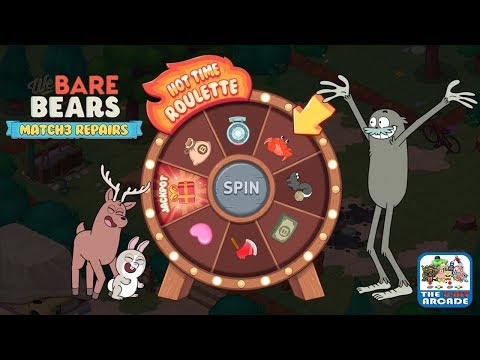 We Bare Bears: Match3 Repairs - Spinning the Hot Time Roulette (Cartoon Network Games)