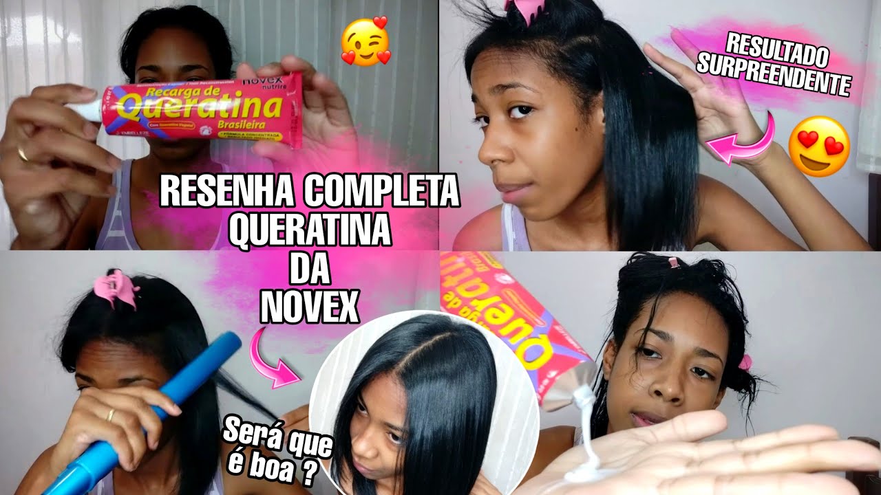 RESENHA RECARGA DE QUERATINA NOVEX !! NÃO ACREDITEI NO RESULTADO ! É BOA MESMO  PRESTA 