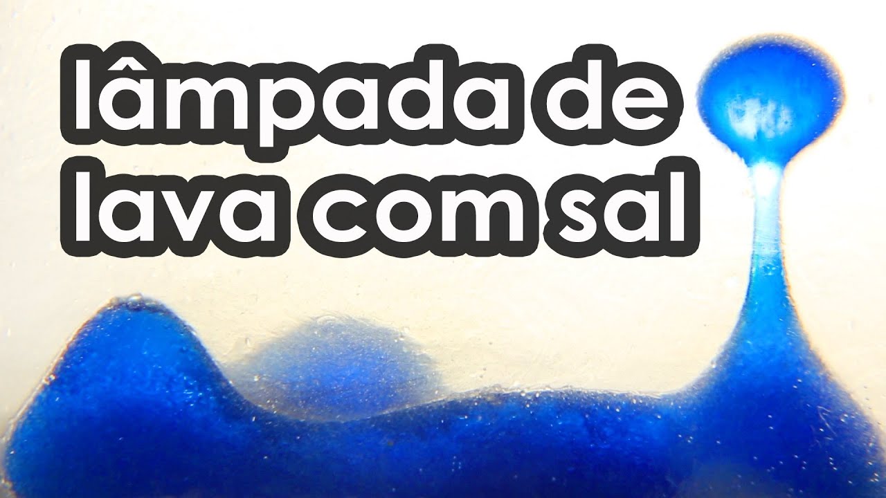 Como fazer lâmpada de lava com sal (EXPERIÊNCIA de FÍSICA sobre densidade)