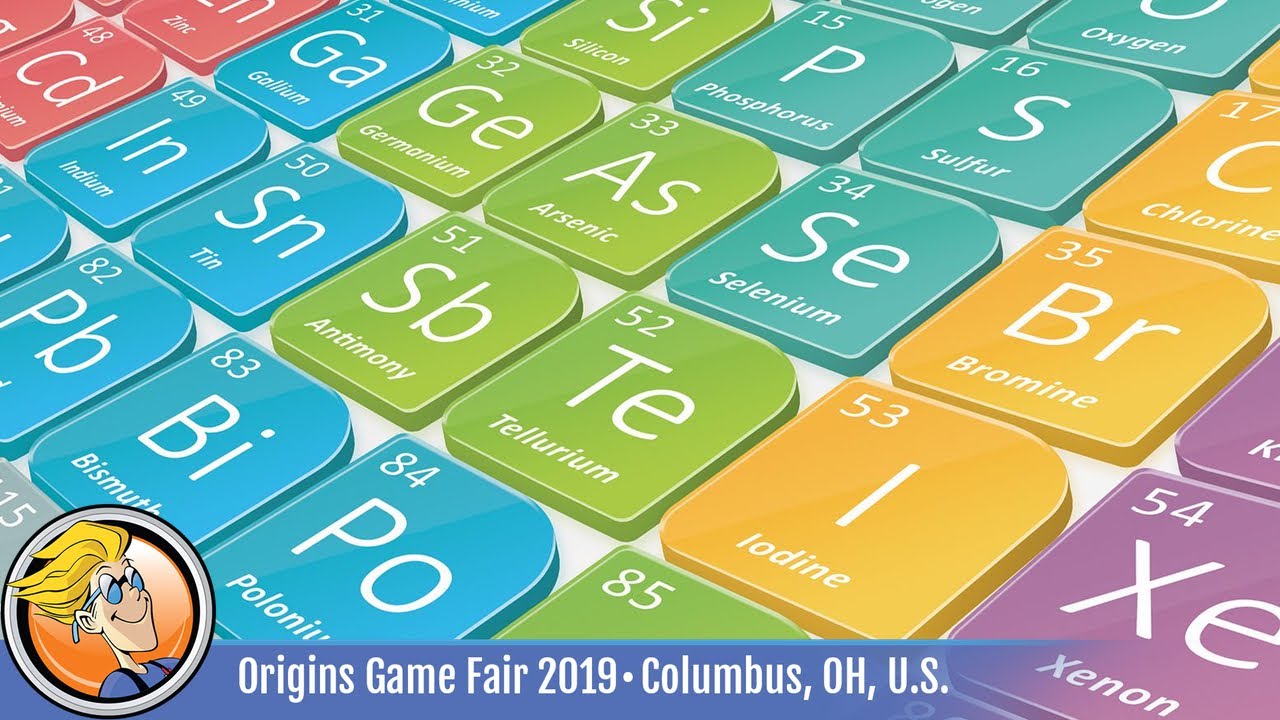 Periodic: A Game of the Elements — game overview at Origins Game Fair 2019