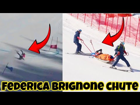 Federica Brignone crash skiing Chute, leg ACL injury | Terribile incidente per federica brignone 