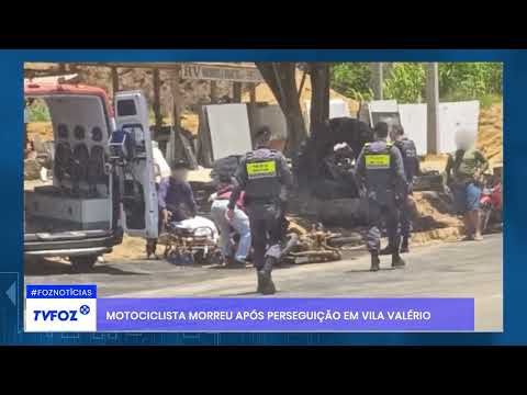 Motociclista morreu após perseguição em Vila Valério