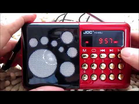 РАДИОПРИЕМНИК JOC H100 МАЛИНОВЫЙ USBSDMicroSDFM