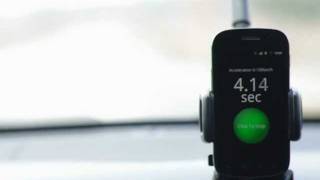 Car 0-100km/h acceleration meter. Android application.