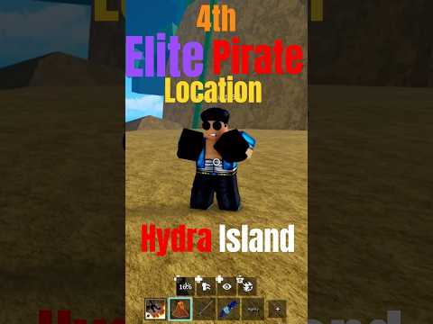 Finding 4th Elite Pirate Spawn Location in HYDRA Island of Blox Fruits #shorts
