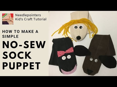 A Simple DIY Sock Puppet Kid's Can Make (No-sew Project)