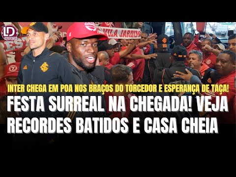 INTER CHEGA COM FESTA ABSURDA NO AEROPORTO! VEJA IMAGENS | DOIS RECORDES BATIDOS | FALAM EM TÍTULO?