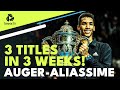 Felix Auger-Aliassime: 3 Titles In 3 Weeks! | Florence, Antwerp, Basel Highlights