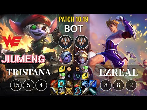 WE Jiumeng Tristana vs Ezreal Bot - KR Patch 10.19