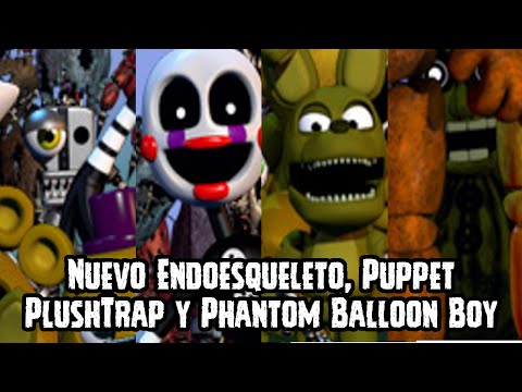 Five Nights At Freddy's World Teaser | PlushTrap, Nightmare Freddy, Puppet y Phantom BB