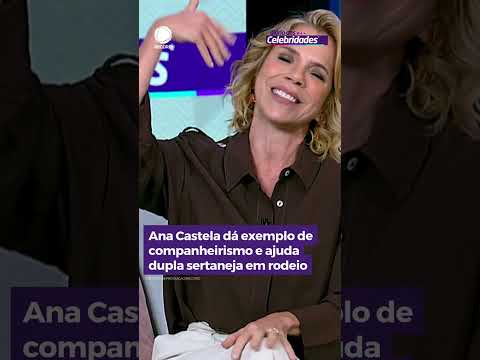 Ana Castela dá exemplo de companheirismo e ajuda dupla sertaneja em rodeio #HojeEmDia #Shorts