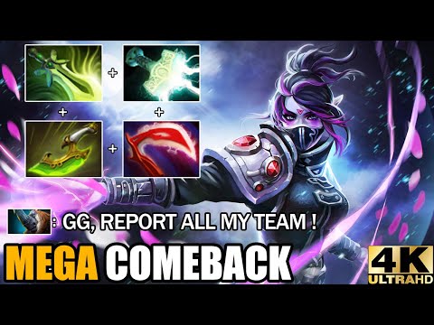 INSANE MAX SPEED BUILD Mjollnir + Swift Blink TA Deleted Phantom Lancer Epic Mega Comeback Dota 2