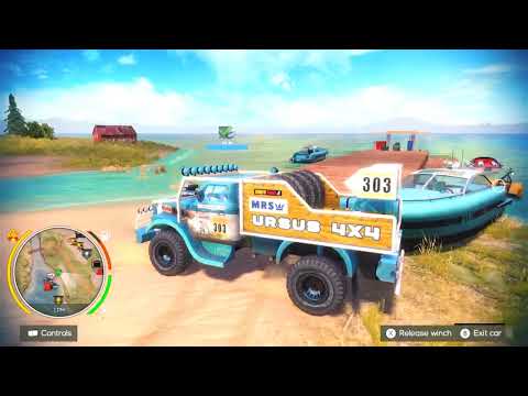 Can A Boat Pull Heavy Loaded Truck Trailers In Water | Off The Road Unleashed Nintendo Switch HD