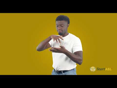 Video thumbnail: How to sign Study in ASL