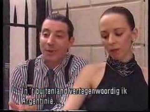  Milena Plebs  and  Miguel Angel Zotto  are  dancing  to  the  tango  "  Chique  "