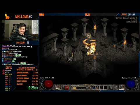 Diablo 2 - HARDCORE HELL DRUID SPEEDRUN Day 3
