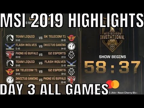 MSI 2019 Highlights ALL GAMES Day 3 Group Stage - Mid Season Invitational 2019