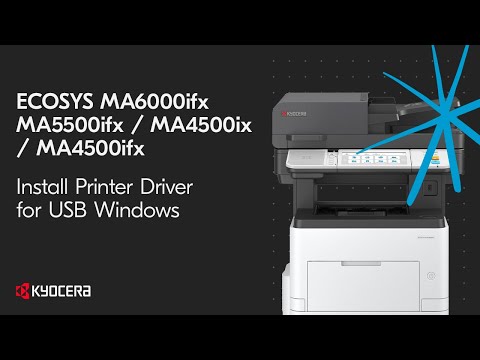 Kyocera MA4500x — установка драйвера по USB (Windows)