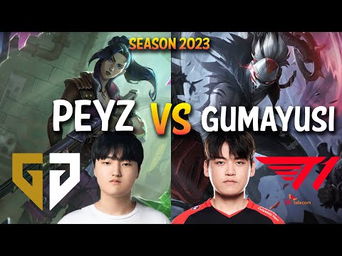 Gen Peyz vs T1 Gumayusi - Peyz CAITLYN vs DRAVEN ADC - KR Ranked