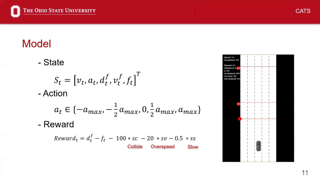 A Reinforcement Learning Framework for Autonomous Eco-Driving