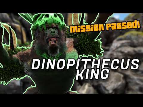 TE MUESTRO EL PROCESO DE COMO VENCER AL DINOPITHECUS KING (BOSS GAMMA Y BETA) - ARK: LOST ISLAND