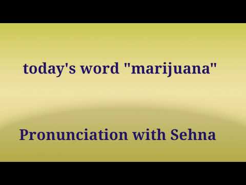 #Pronunciationwith sehna_today's word is #marijuana.how to pronounce the word marijuana.