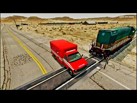 Reverse Train vs Cars 🚗 vs Trucks 🚚 Crashes - BeamNG Drive || Train Crash BeamNG Drive