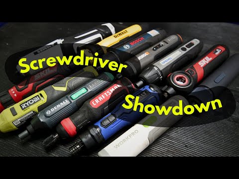 Screwdriver Showdown! A Look at 13 Battery Powered Screwdrivers - DeWalt, Ryobi, Bosch, and More