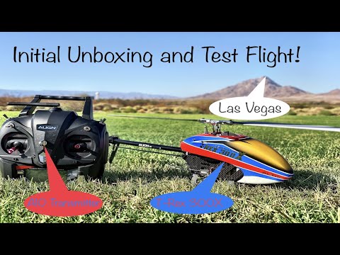 Brand New ALIGN T-Rex 300X RTF Unboxing/Test Flight!