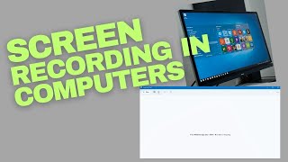 Download the video "How to Screen Record on Computers"
