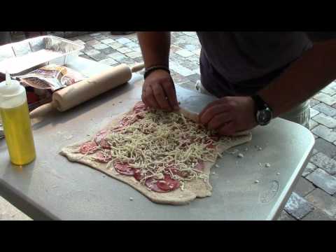 Canadian Bacon and Pepperoni Pizza Rolls