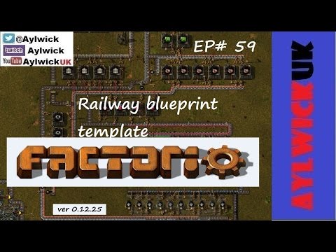 Factorio EP59 Railway Blueprint Template