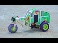 How To Make Matchbox Cycle Camper Rickshaw Diy Matchbox Cycle Auto Rickshaw Toy Dc Motor E Cycle