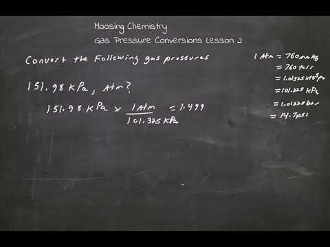 Gas Pressure Conversions Lesson 2