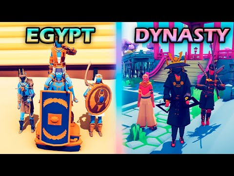 EGYPT TEAM  vs  DYNASTY TEAM - Totally Accurate Battle Simulator TABS