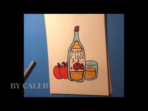 How to Draw Apple Cider Step by Step