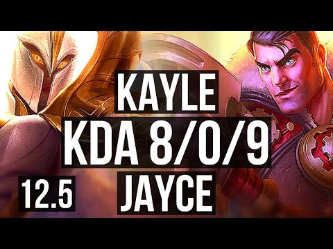 KAYLE vs JAYCE (TOP) | 8/0/9, 1.4M mastery, 600+ games, Legendary | EUW Master | 12.5